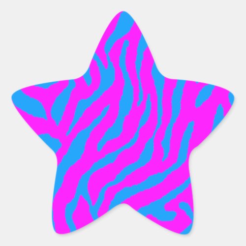 Corey Tiger 80s Tiger Stripes Star Sticker