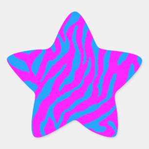 Corey Tiger 80s Tiger Stripes Star Sticker