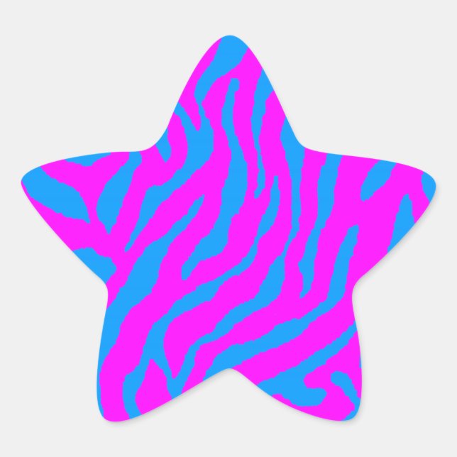 Corey Tiger 80s Tiger Stripes Star Sticker (Front)
