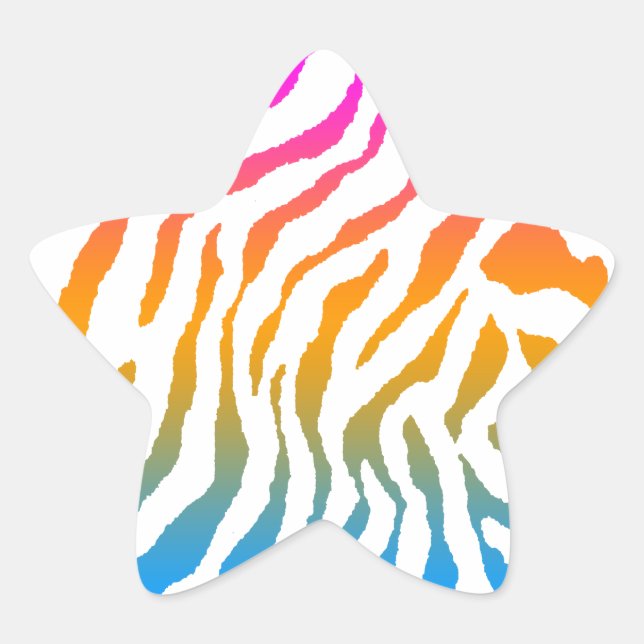 Corey Tiger 80s Tiger Stripes Star Sticker (Front)