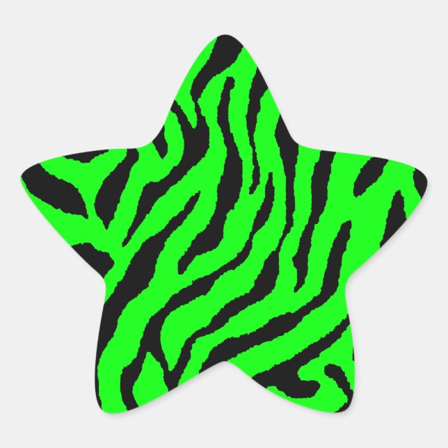 Corey Tiger 80s Tiger Stripes Star Sticker (Front)