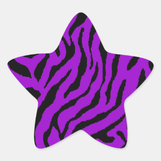 Corey Tiger 80s Tiger Stripes Star Sticker