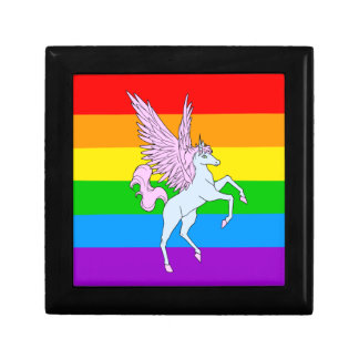 Corey Tiger 80s Unicorn Rainbow Keepsake Box