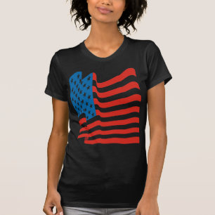 Corey Tiger 80s Vintage American Flag T-Shirt