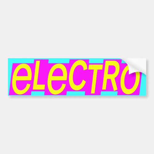 Corey Tiger 80s Vintage Electro Bumper Sticker