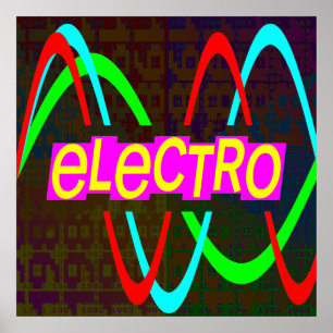 Corey Tiger 80s Vintage Electro Poster