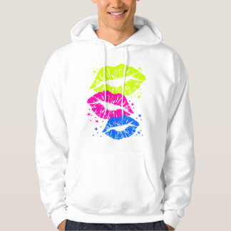 Corey Tiger 80s Vintage Lips & Stars Kisses Hoodie