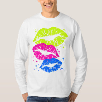 Corey Tiger 80s Vintage Lips & Stars Kisses T-Shirt