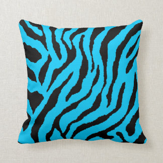 Corey Tiger 80s Vintage Neon Animal Stripes Throw Pillow