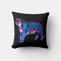 Corey Tiger 80s Vintage Neon Blue Tiger