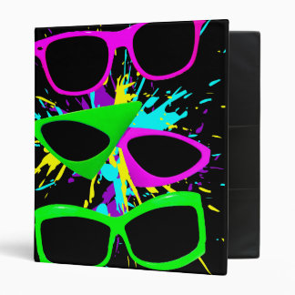 Corey Tiger 80s Vintage Neon Sunglasses Splatter Binder