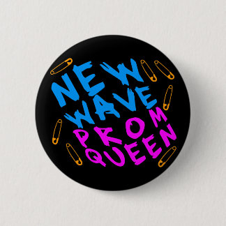 Corey Tiger 80s Vintage New Wave Prom Queen Button