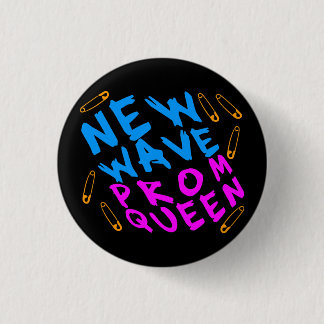 Corey Tiger 80s Vintage New Wave Prom Queen Pinback Button