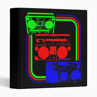 Corey Tiger 80s Vintage Old School Rap Boombox Binder