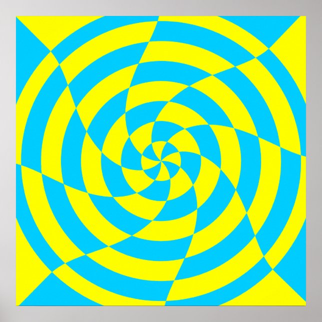 Corey Tiger 80s Vintage Op Art Poster (Front)