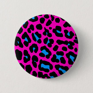 Corey Tiger 80s Vintage Pink Leopard Button