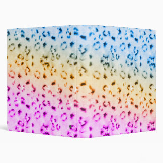 Corey Tiger 80s Vintage Psychedelic Snow Leopard 3 Ring Binder