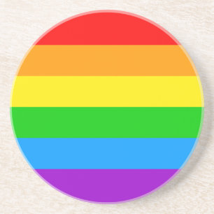 Corey Tiger 80s Vintage Rainbow Coaster