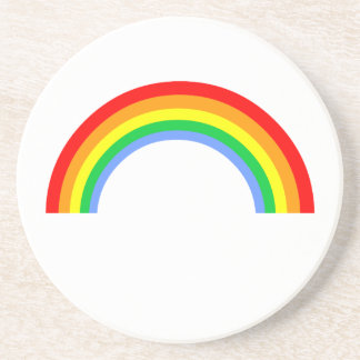 Corey Tiger 80s Vintage Rainbow Drink Coaster