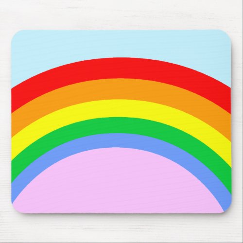 Corey Tiger 80s Vintage Rainbow Mouse Pad