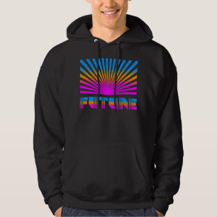 Corey Tiger 80s Vintage Rising Sun Future Stripes Hoodie