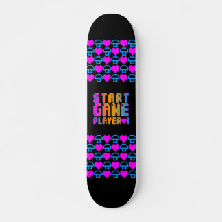 Corey Tiger 80s Vintage Start Game Player 1 Skateboard Deck