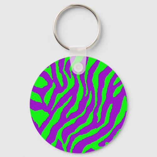 Corey Tiger 80s Vintage Tiger Stripes Keychain