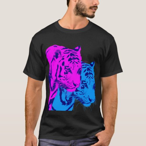 Corey Tiger 80s Vintage Twin Tigers T_Shirt