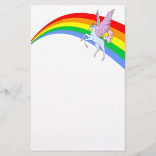 Corey Tiger 80s Vintage Unicorn Rainbow Stationery