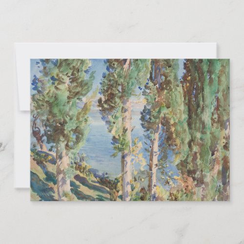 Corfu Cypresses by John Singer Sargent