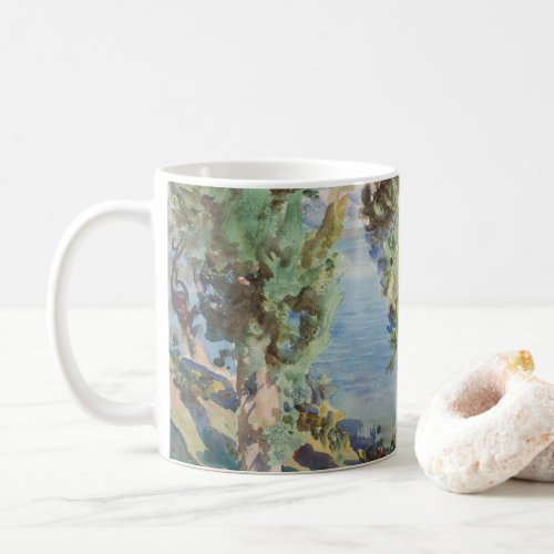 Corfu Cypresses by John Singer Sargent Coffee Mug