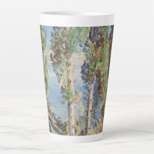 Corfu Cypresses by John Singer Sargent Latte Mug