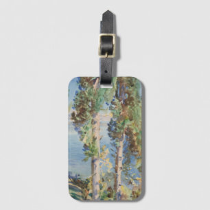 Corfu Cypresses by John Singer Sargent Luggage Tag