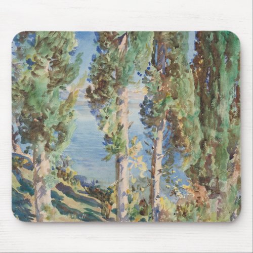 Corfu Cypresses by John Singer Sargent Mouse Pad