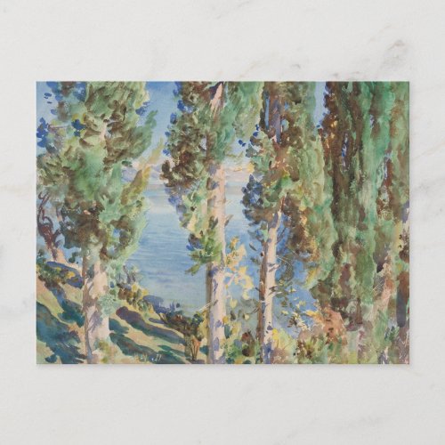 Corfu Cypresses by John Singer Sargent Postcard