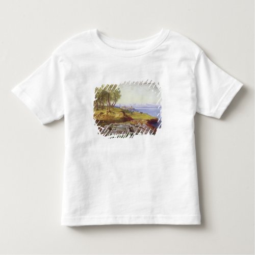 Corfu from Ascension c1856_64 oil on canvas Toddler T_shirt
