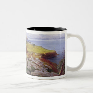 Corfu from Ascension, c.1856-64 (oil on canvas) Two-Tone Coffee Mug