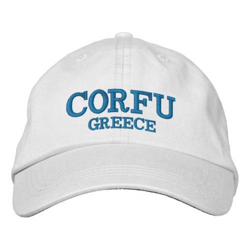 Corfu Greece Custom Hat