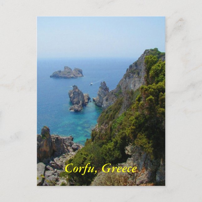 Corfu, Greece Postcard (Front)