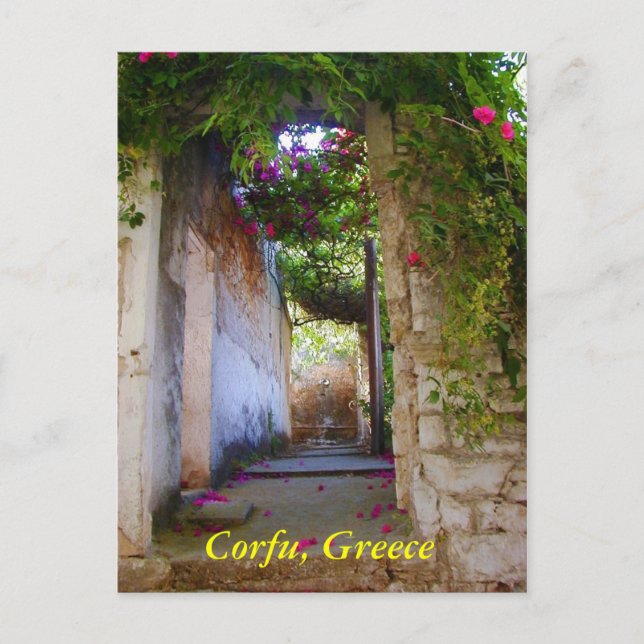 Corfu, Greece Postcard (Front)