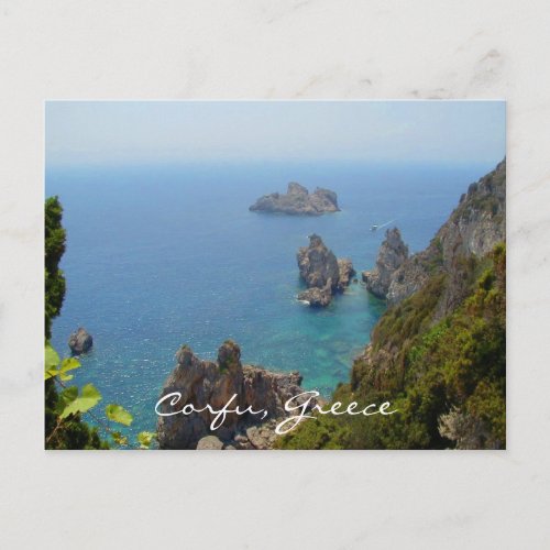 Corfu Greece Postcard