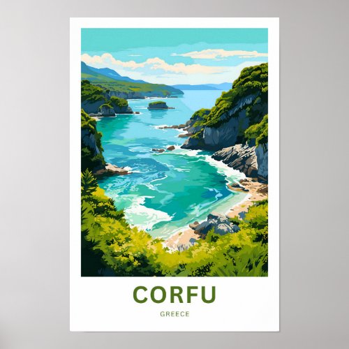 Corfu Greece Travel Print