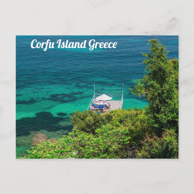 Corfu Island Greece Postcard (Front)