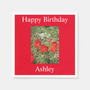 Corfu Red Poppies Napkins