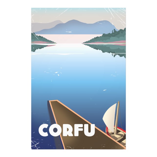Corfu Travel poster (Front)