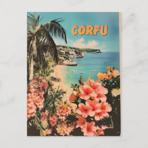 Corfu vintage postcard