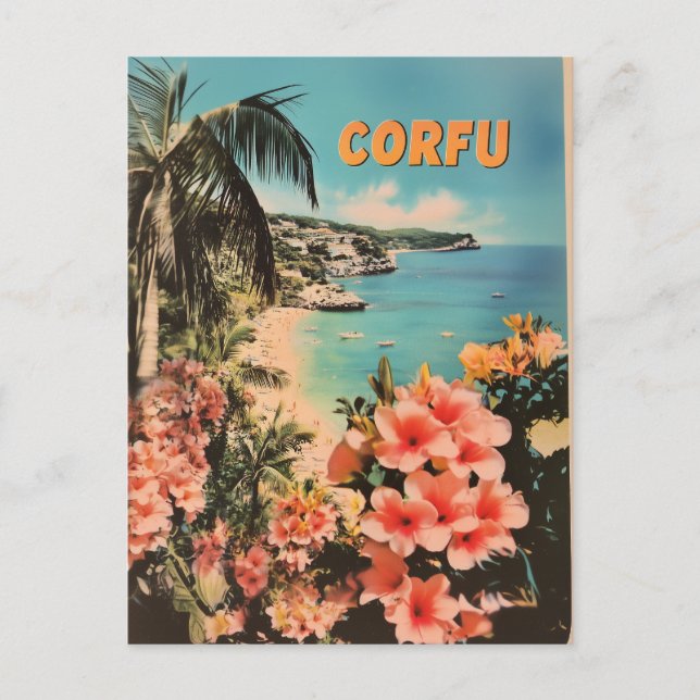 Corfu vintage postcard (Front)