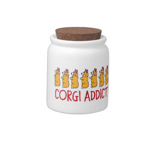 Corgi Addict Candy Jar