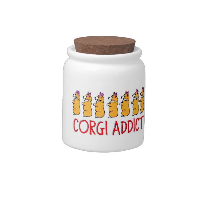 Corgi Addict! Candy Jar (Left)