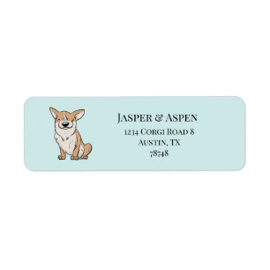 Corgi Address Label